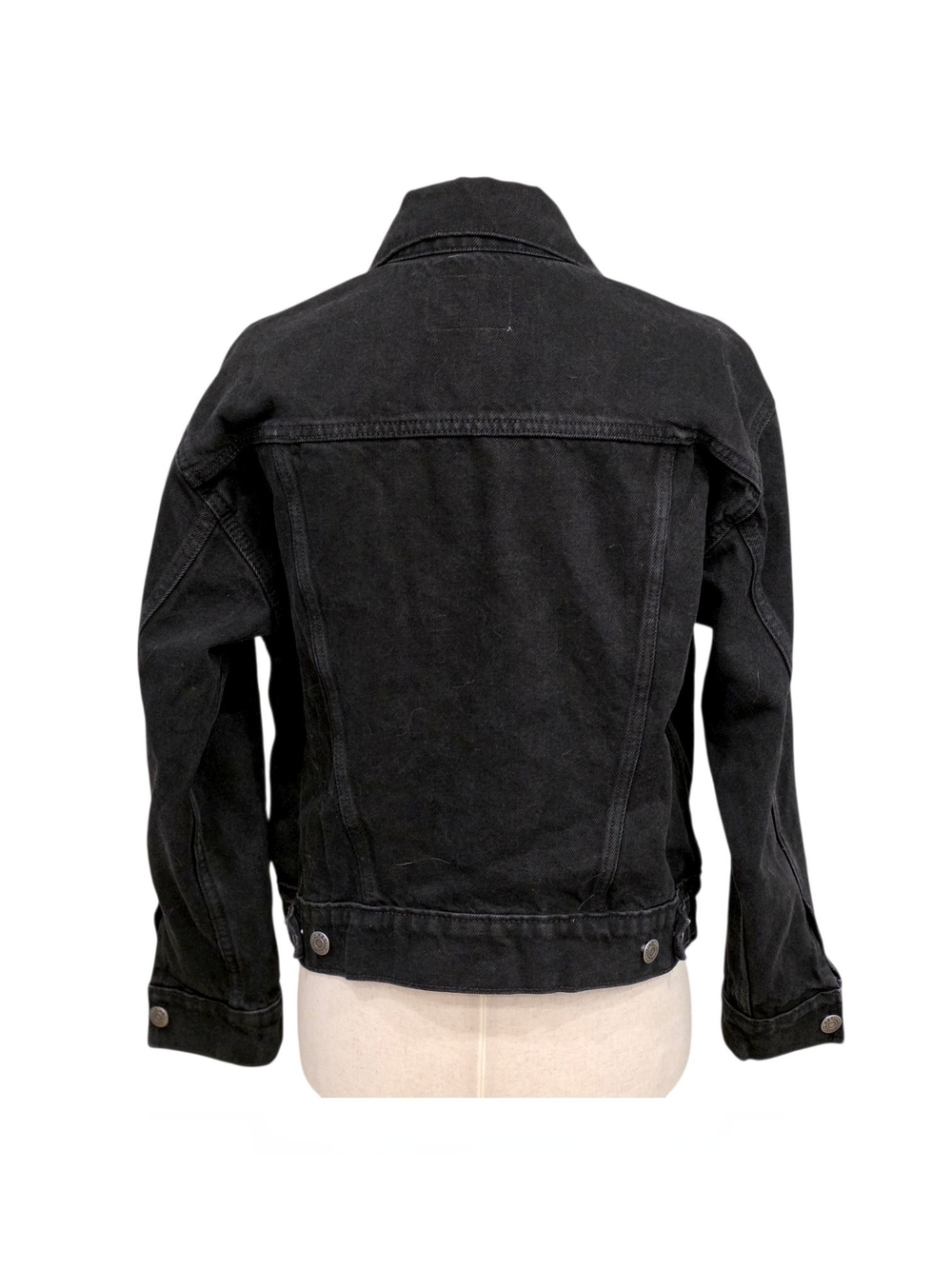 Old Navy Black Jean Jacket - Picture 5 of 6